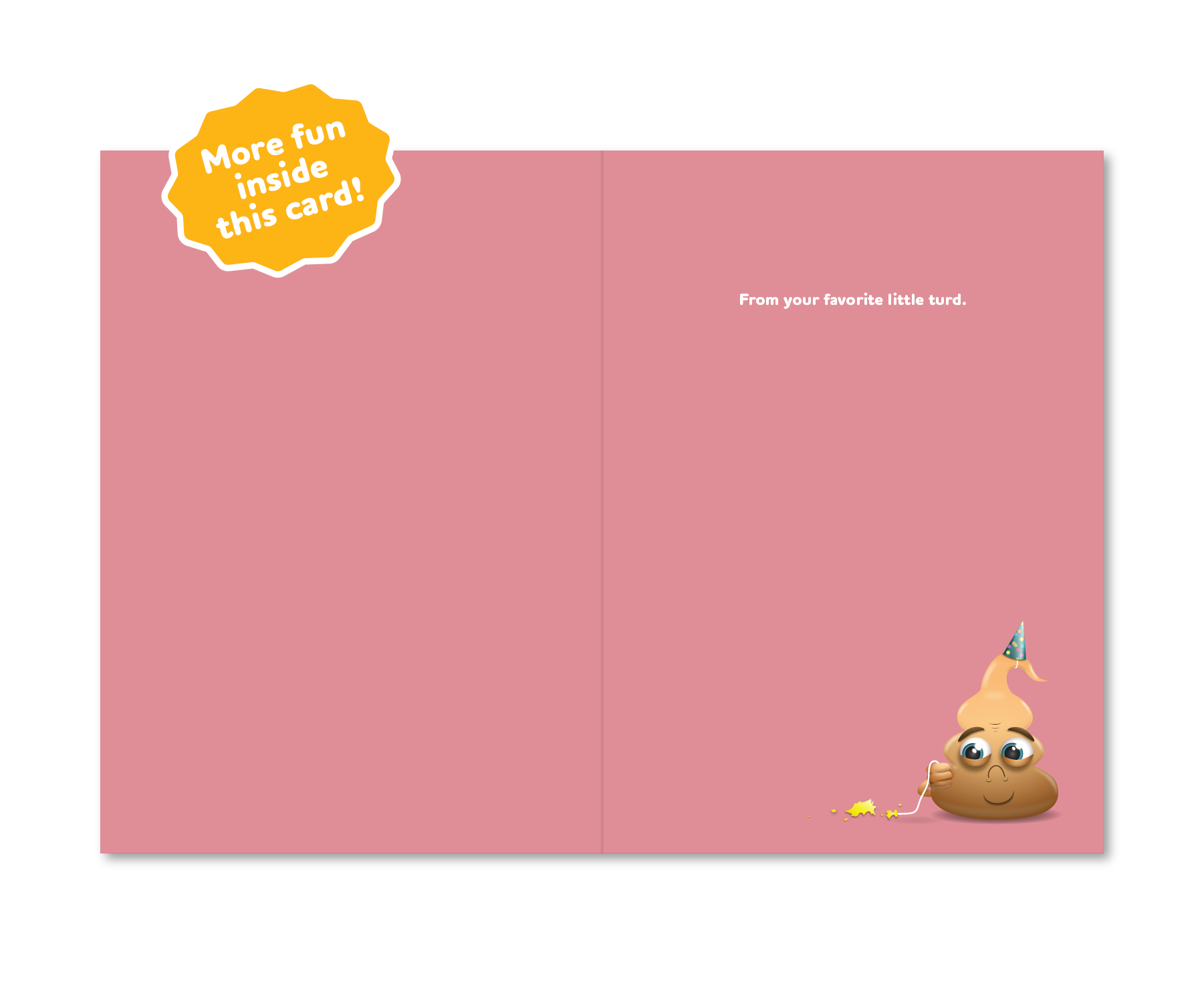 Crappy Birthday - Red - Greeting Card