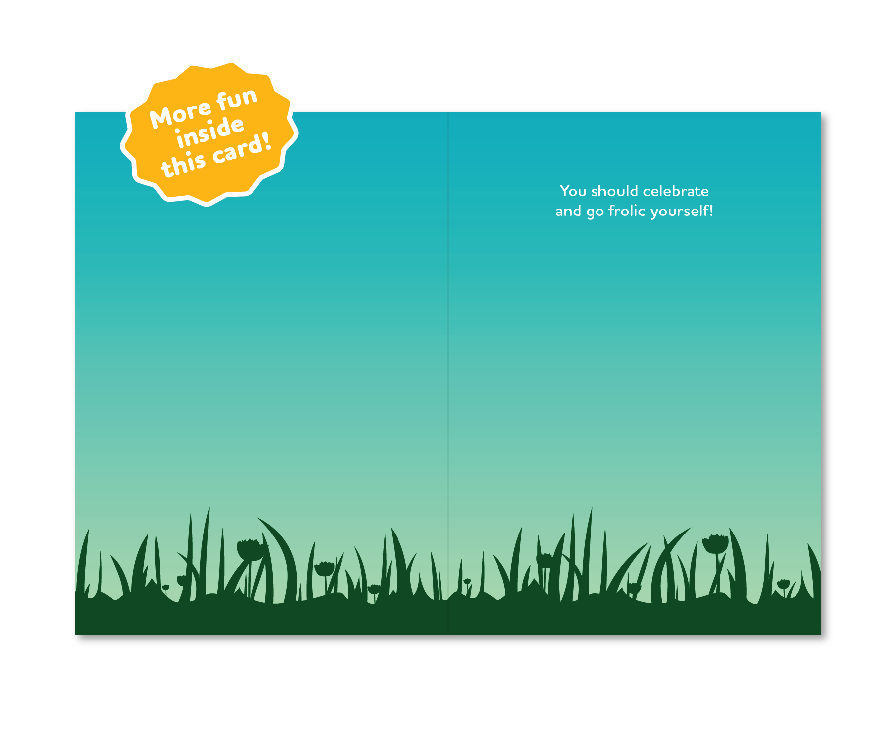 Holy Frolicking Sheep Birthday - For Grown-Ups - Greeting Card