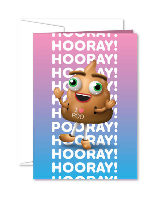 Hooray Pooray - Greeting Card