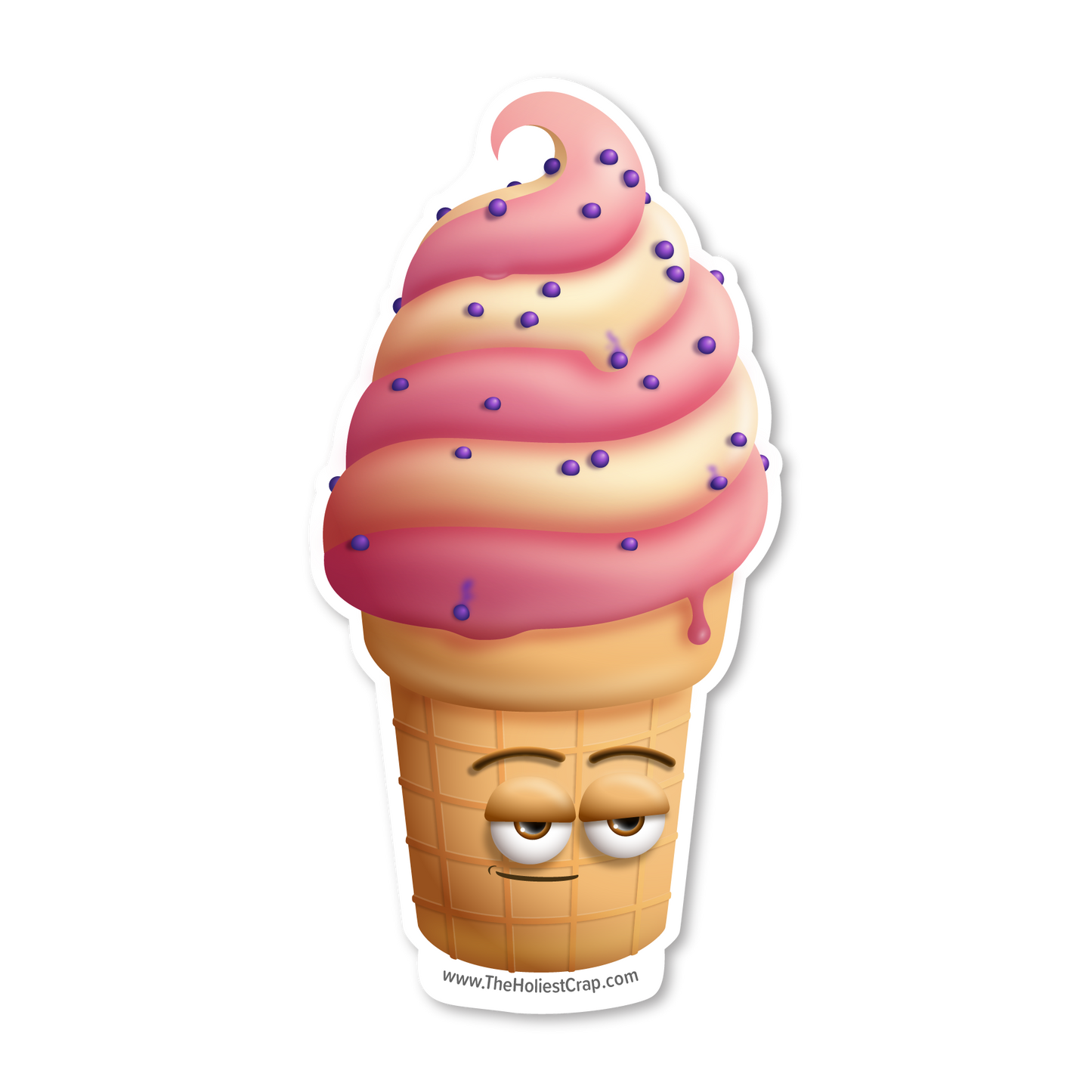 Ice Cream Swirl - Vinyl Sticker - 3 inch