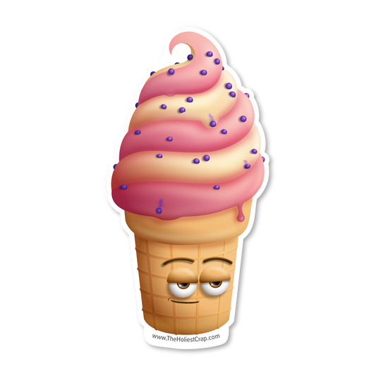 Ice Cream Swirl - Vinyl Sticker - 3 inch