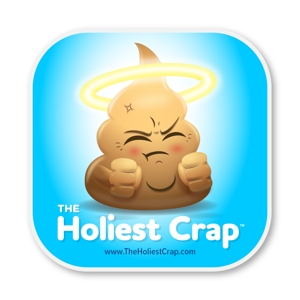 The Holiest Crap Mascot - Vinyl Sticker - 4 inch