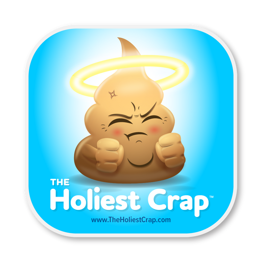 The Holiest Crap Mascot - Vinyl Sticker - 4 inch